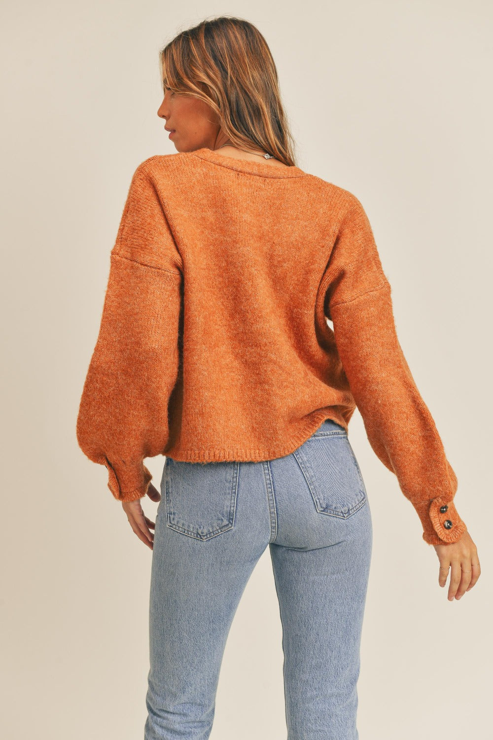 Carla | MABLE long-sleeved cardigan with button placket