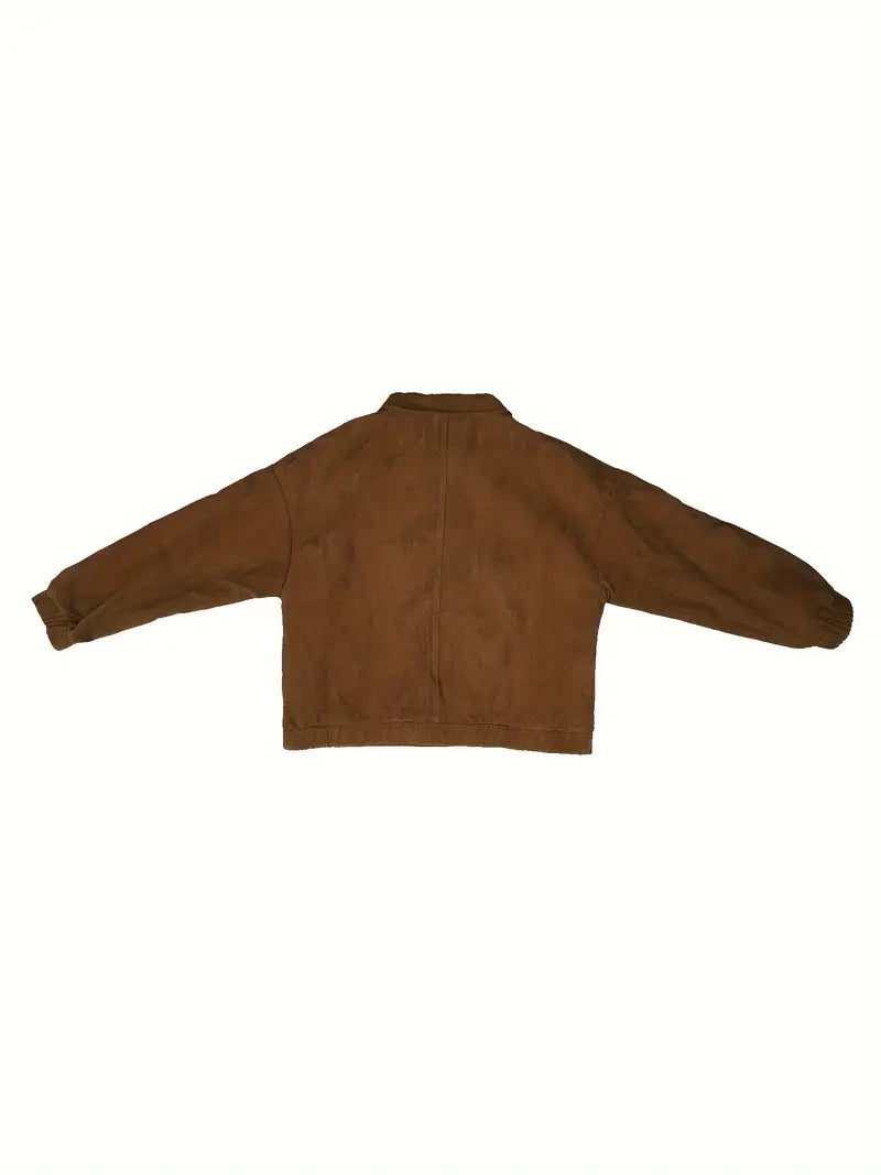Johana | Corduroy jacket with button placket at the front