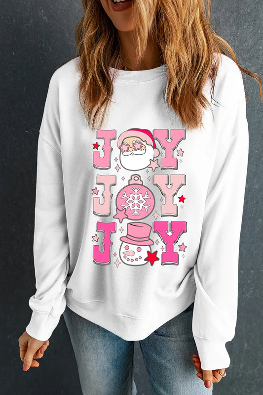 Carina | JOY crew neck long sleeve sweatshirt