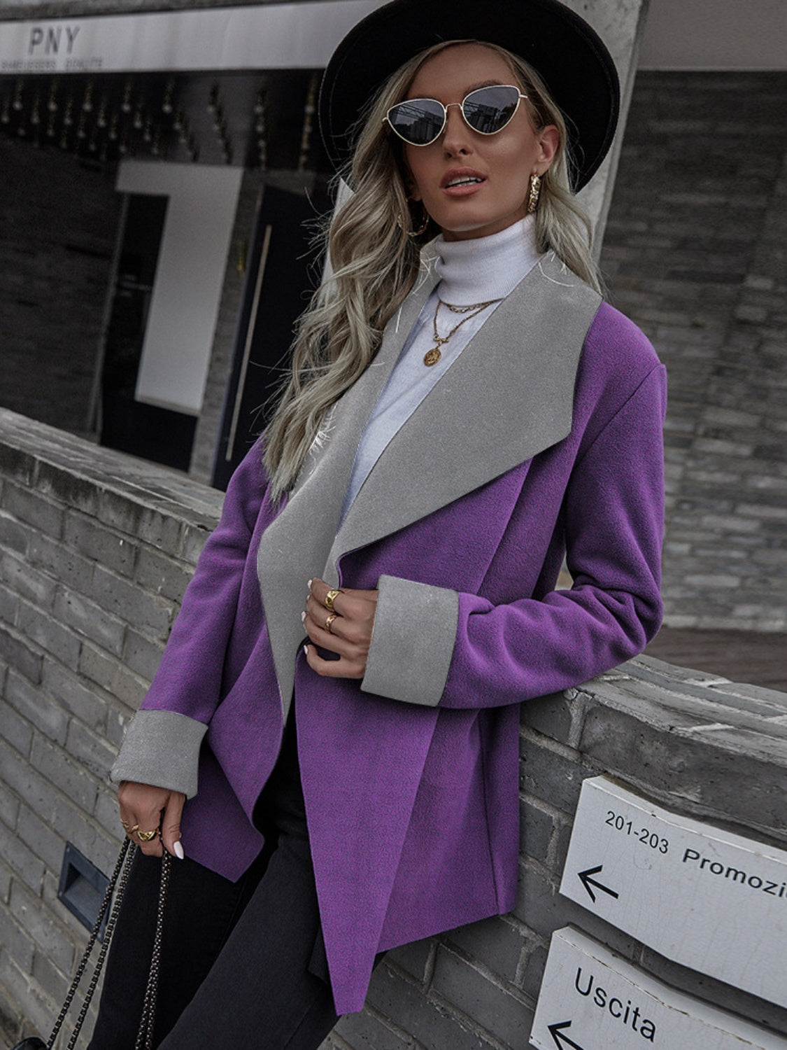 Petra | Long sleeve open front jacket