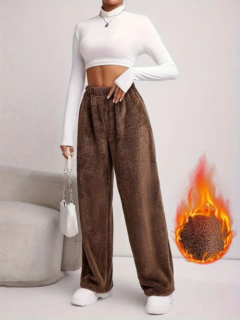 Eugenia | Knitted fleece pants