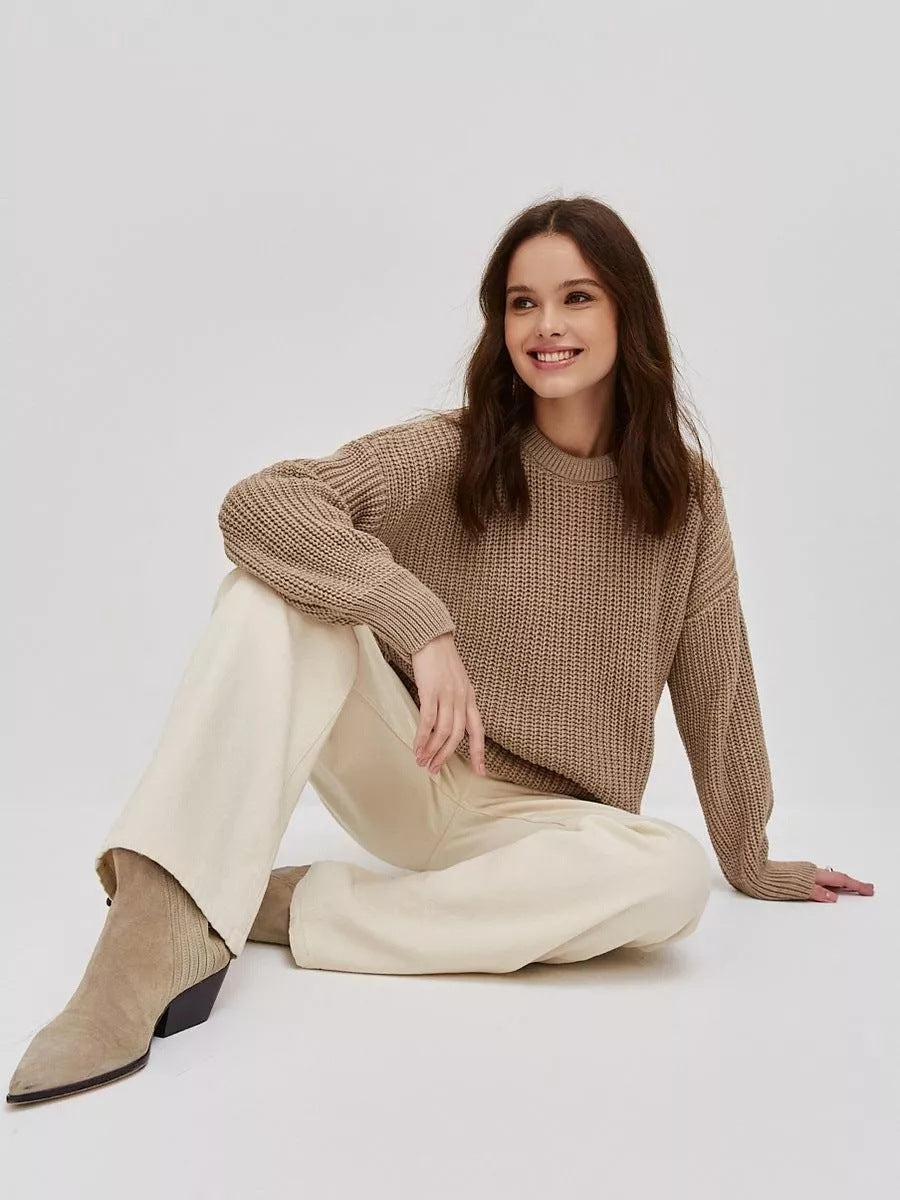 Therese | Crew neck sweater with long sleeves
