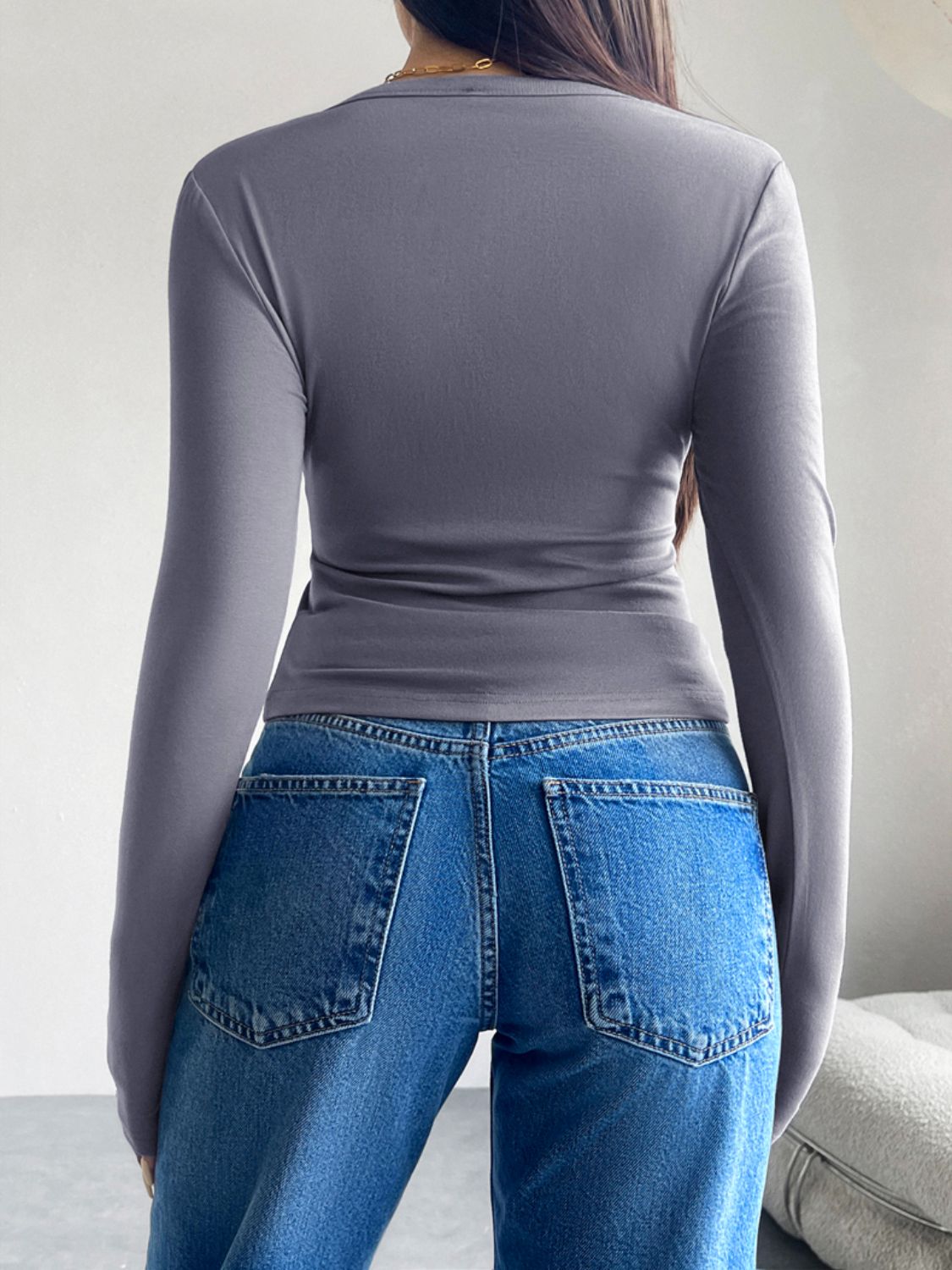 Josefa | Long sleeve t-shirt with buttons