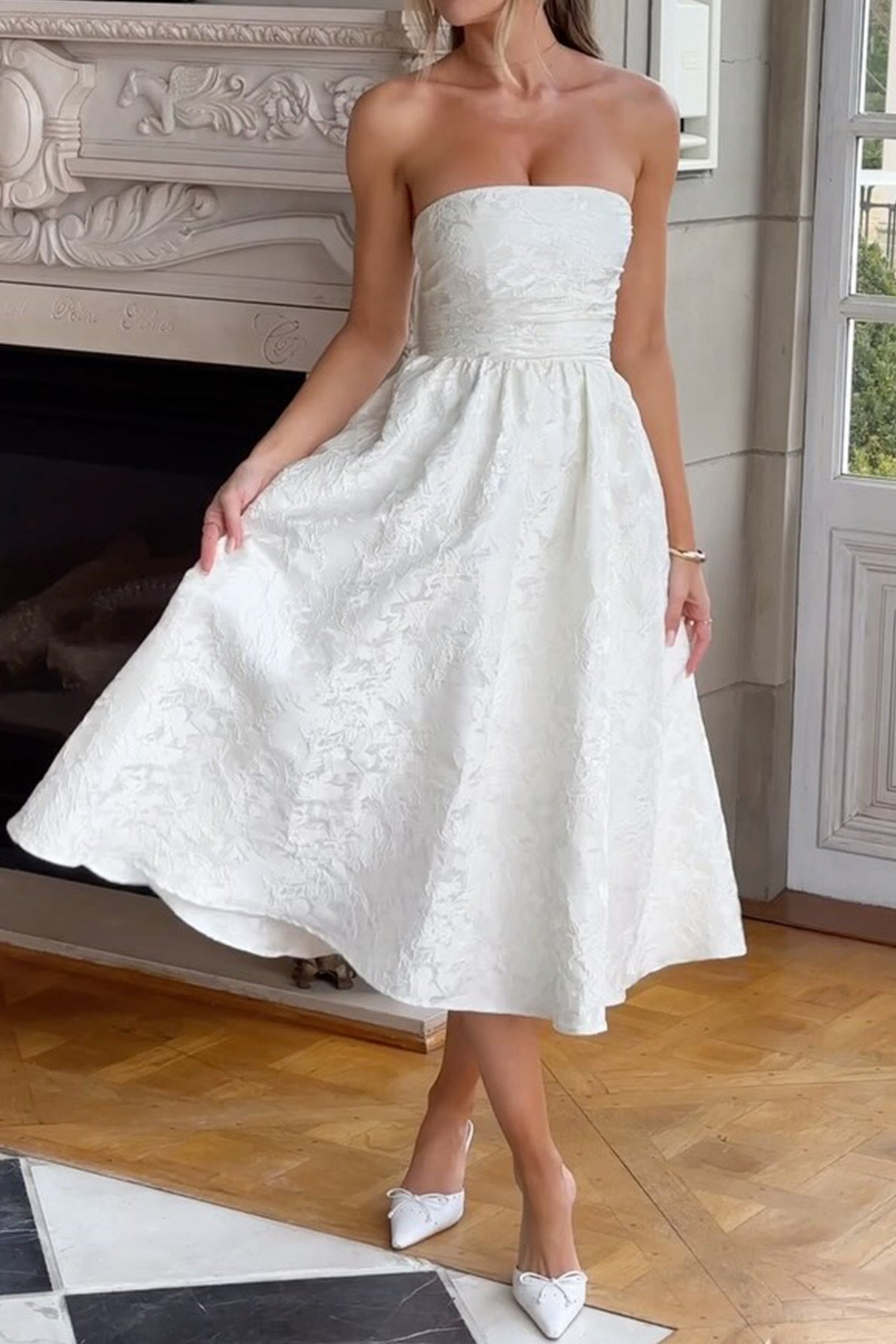 Strapless Elegant Party Dress