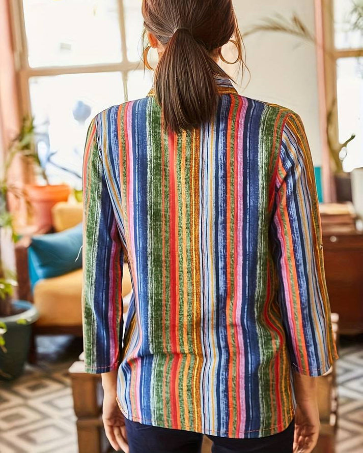 Fiona® | Colorful Women'S Blouse With Buttons And Long Sleeves