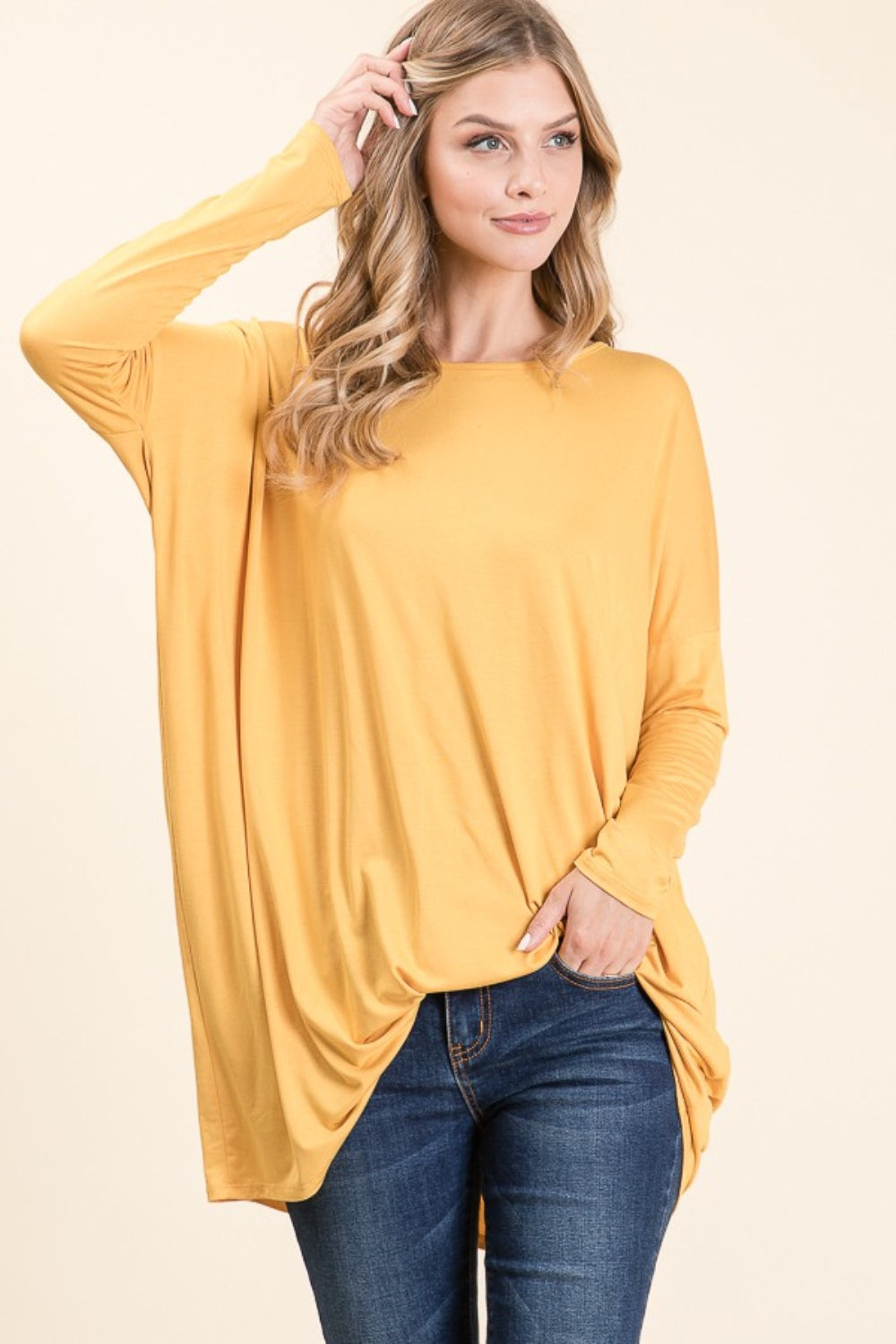 Leonie | Long sleeve, oversized crew neck top