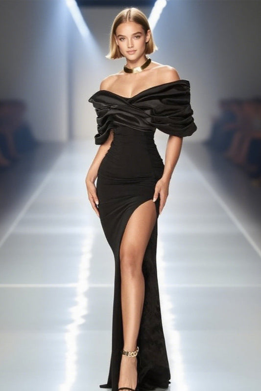 Ruched Bustier Bodycon Formal Dress