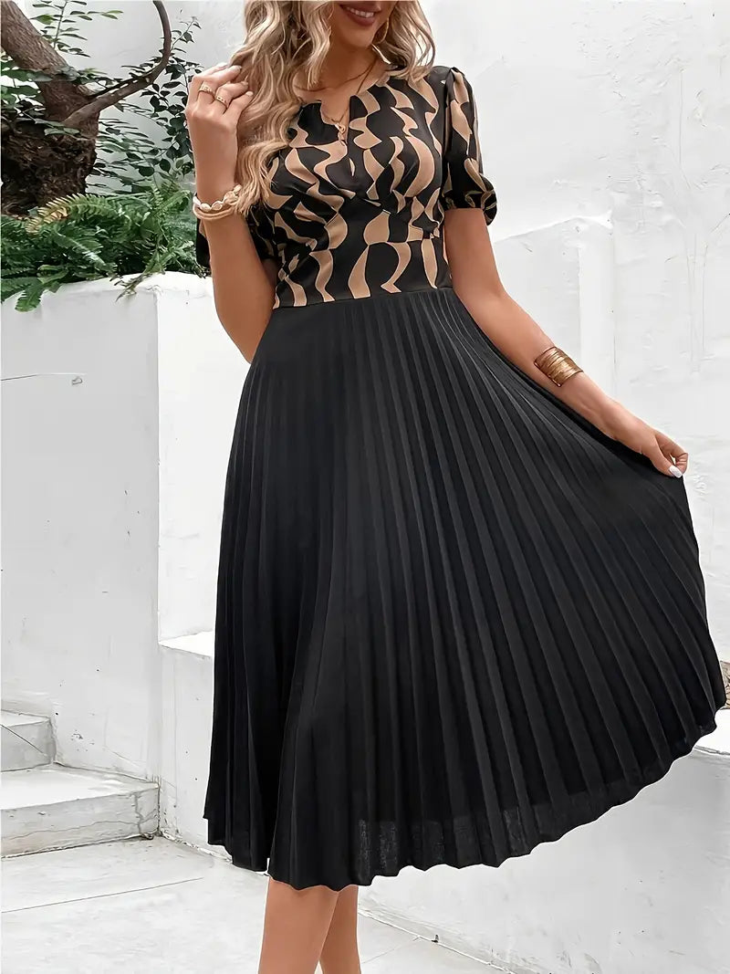 Esther® | Short-Sleeved Summer Dress With Pleats
