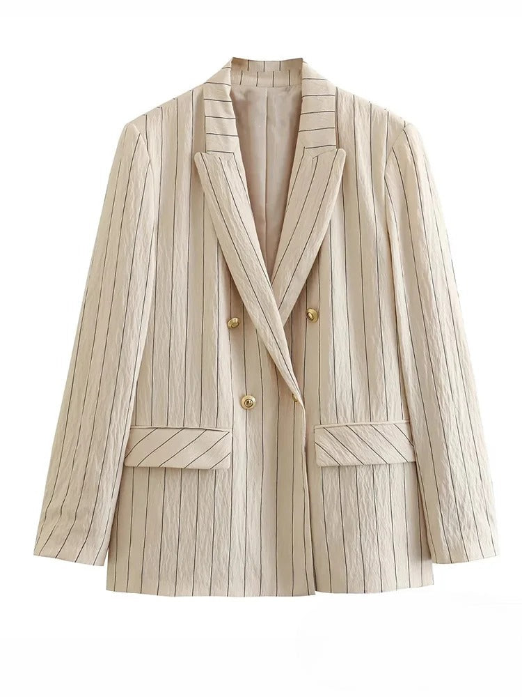 Silvia | Striped blazer and pants set