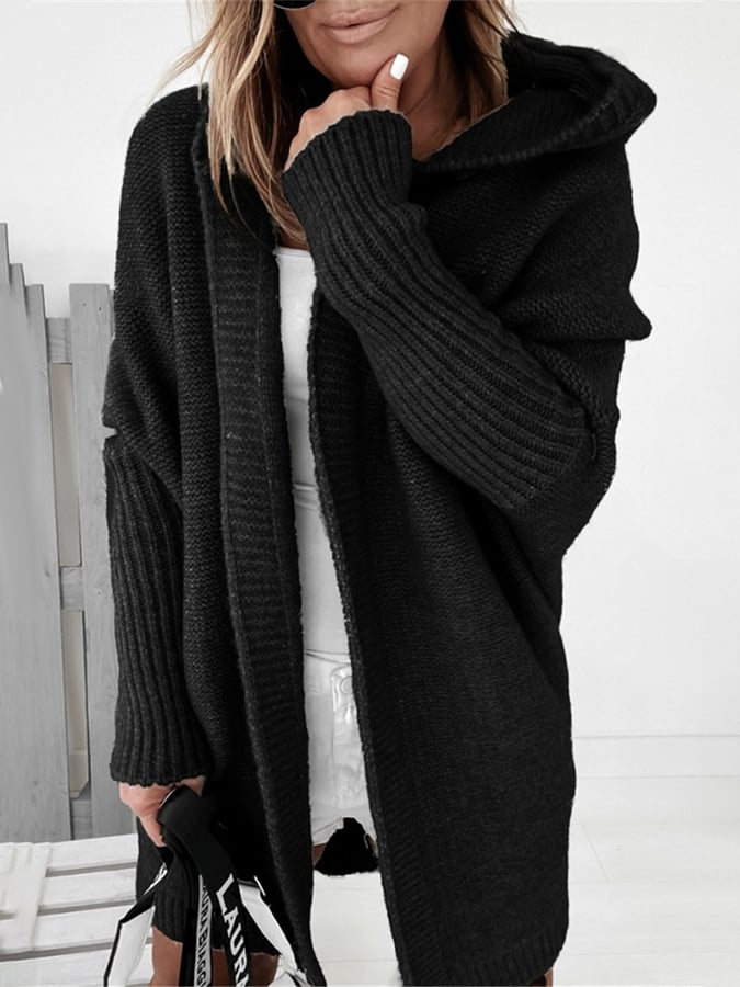 Ofelia® | Mid-length hooded coat with plain seams