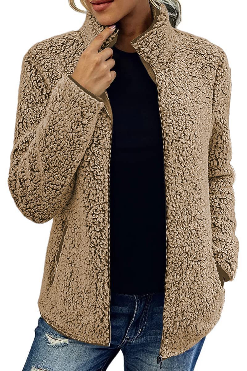 Doris | Turtleneck jacket with zip and pockets