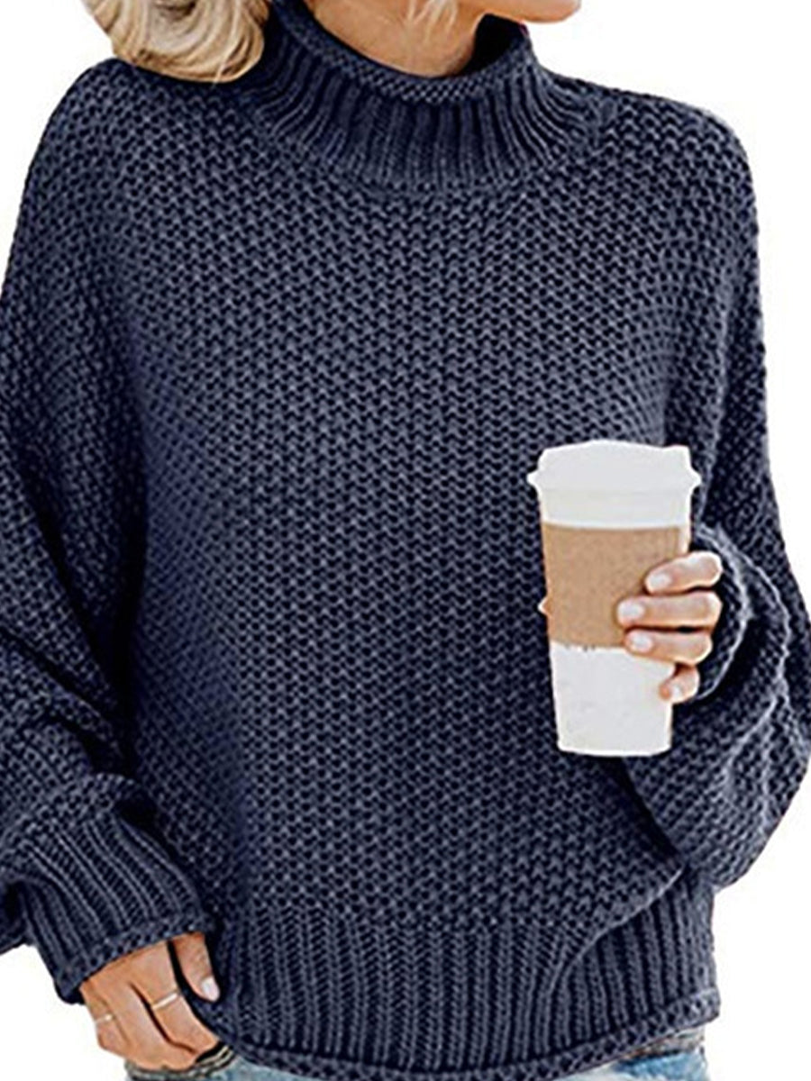 Agnes | Pullover with a turtleneck and dropped shoulders