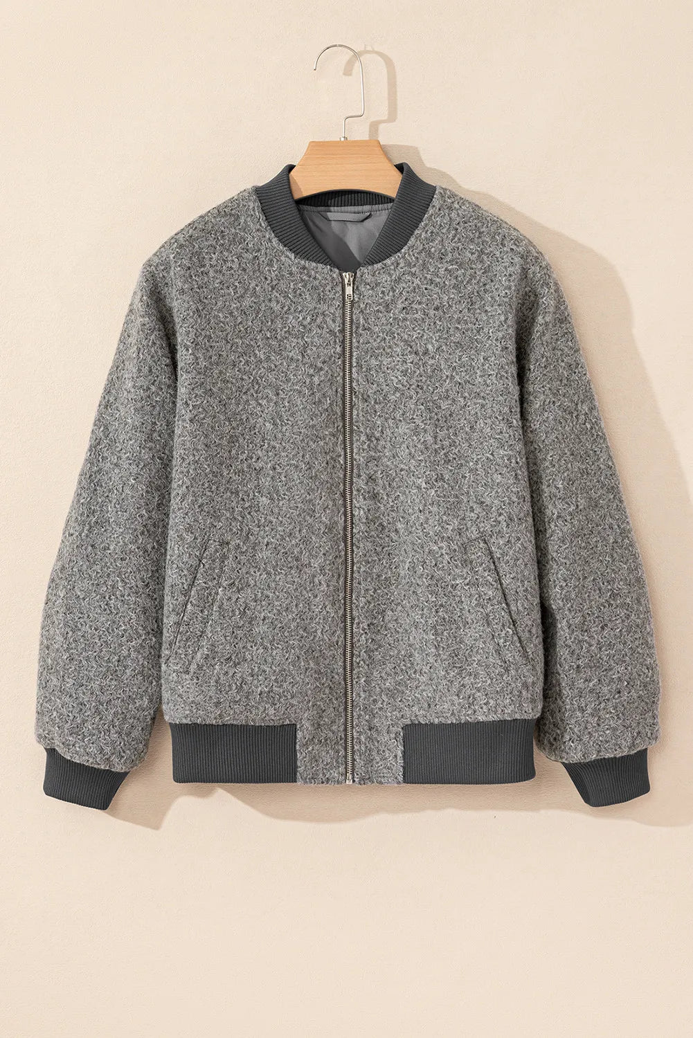 Ursula | Jacket with baseball collar and zip and pockets