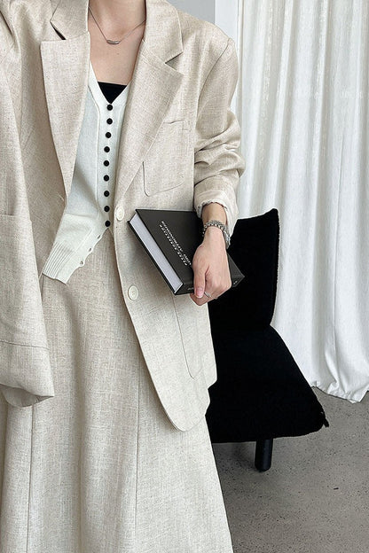 Linen Relaxed Fit Blazer