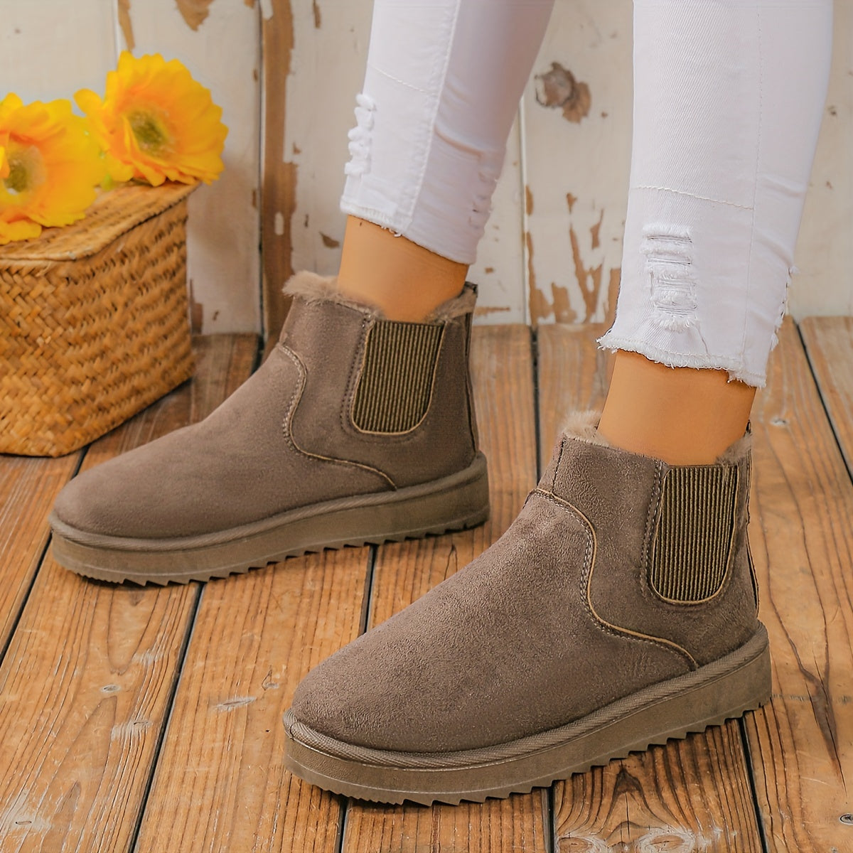 Anneliese | Fleece boots for women