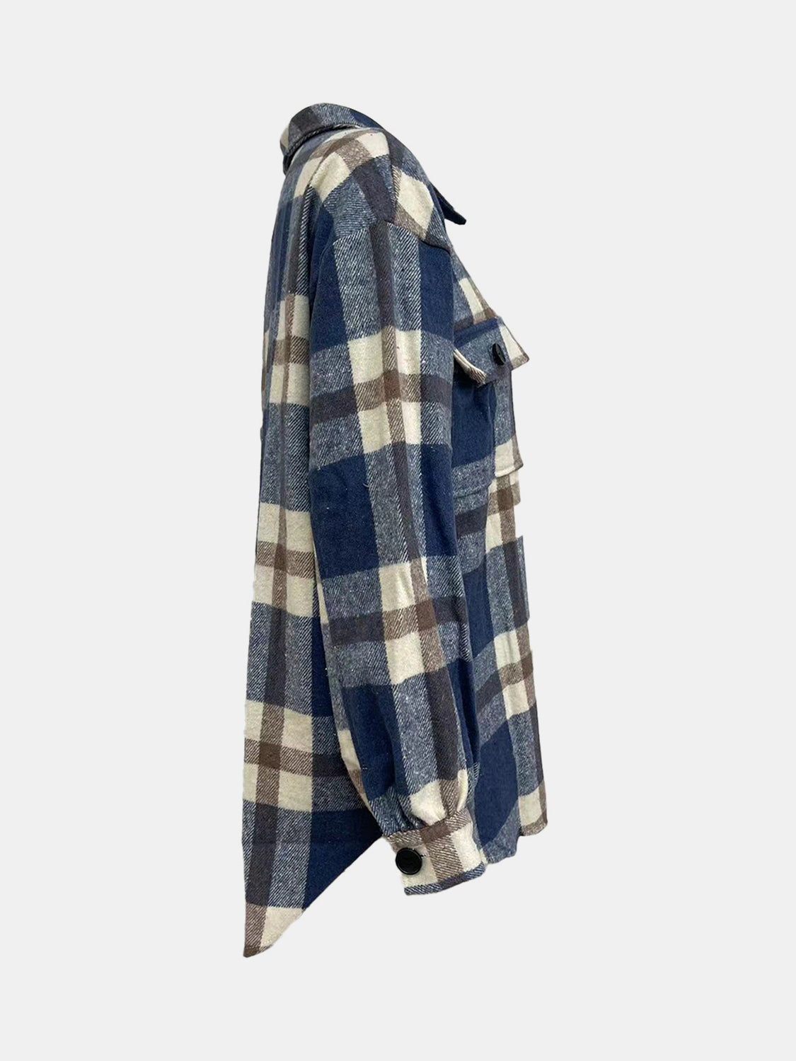 Adela | Checked, long-sleeved jacket with a collar