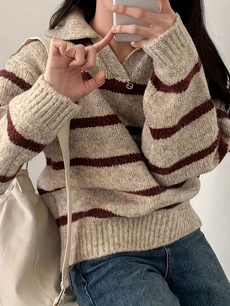 Elena | V-neck knitted sweater