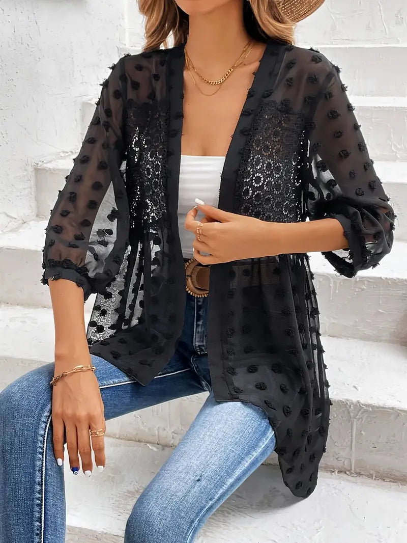 Muriel® | Elegant Long Sleeve Lace Top