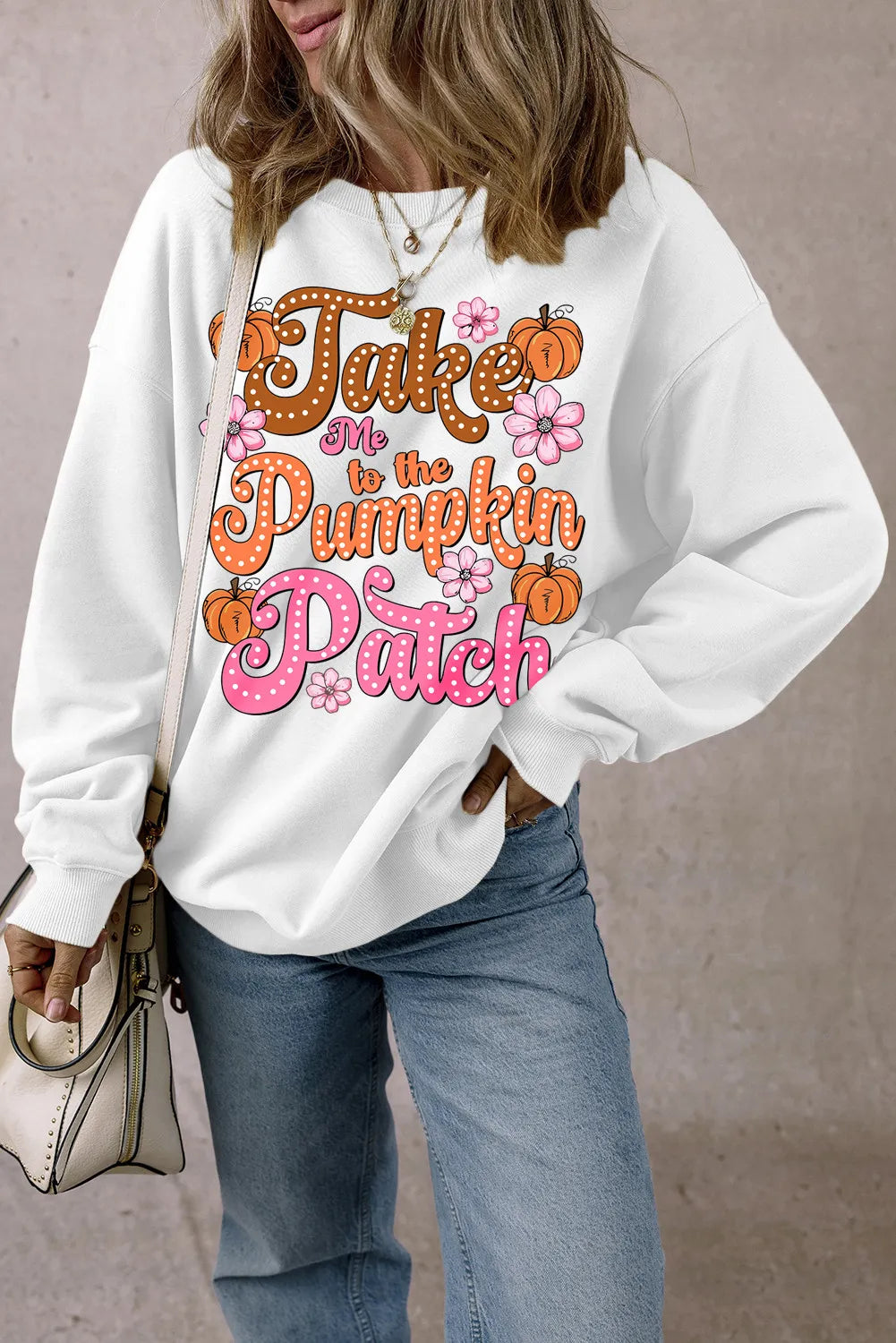 Ester | Long sleeve sweatshirt with letter graphic