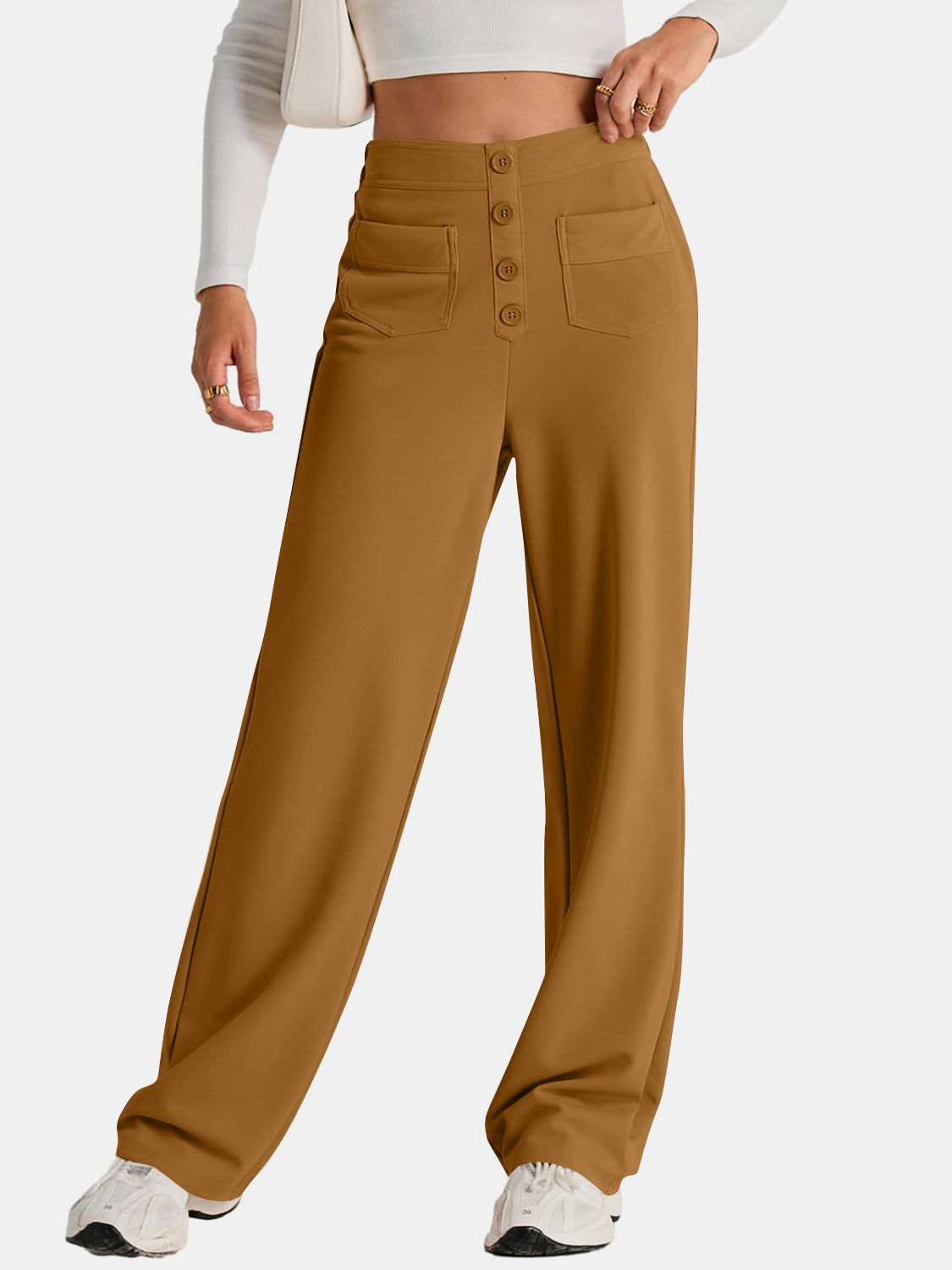 Aurora | Wide-leg, high-waisted trousers