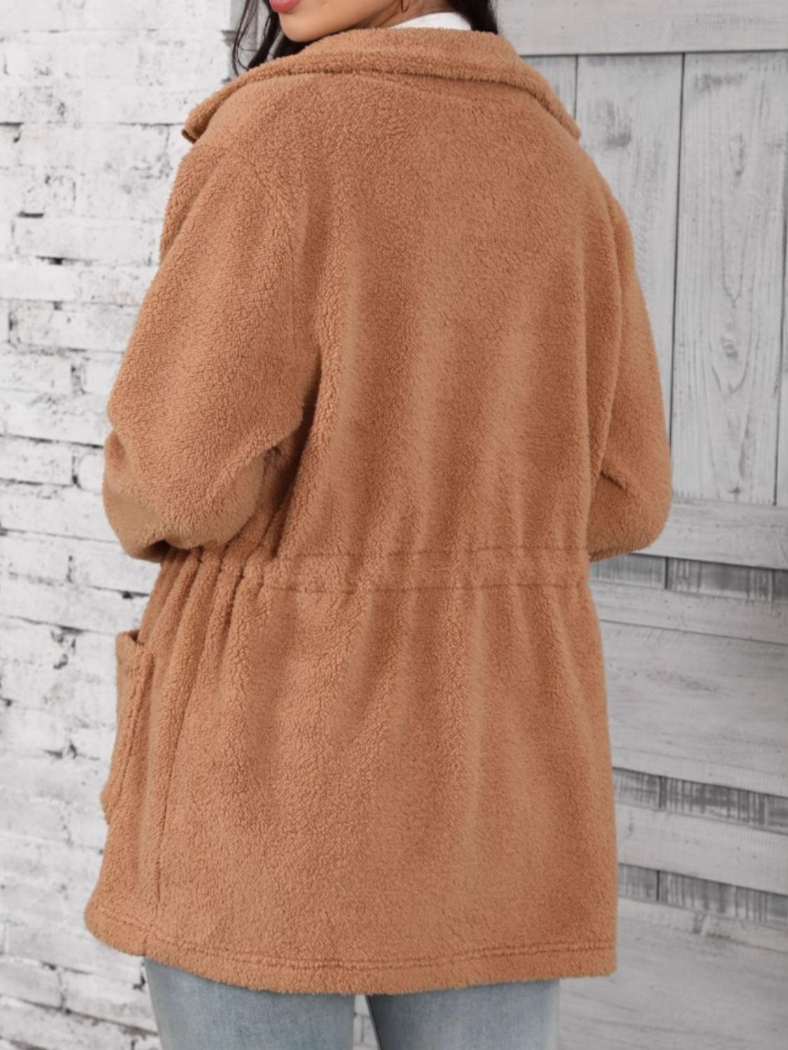 Ivette | Long sleeve outerwear with drawstring and zip fastening