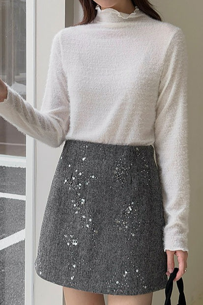 Crystal Bead Embellished Skirt