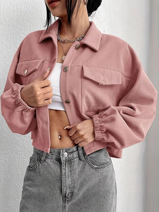 Oriana | Jacket with collar and dropped shoulders