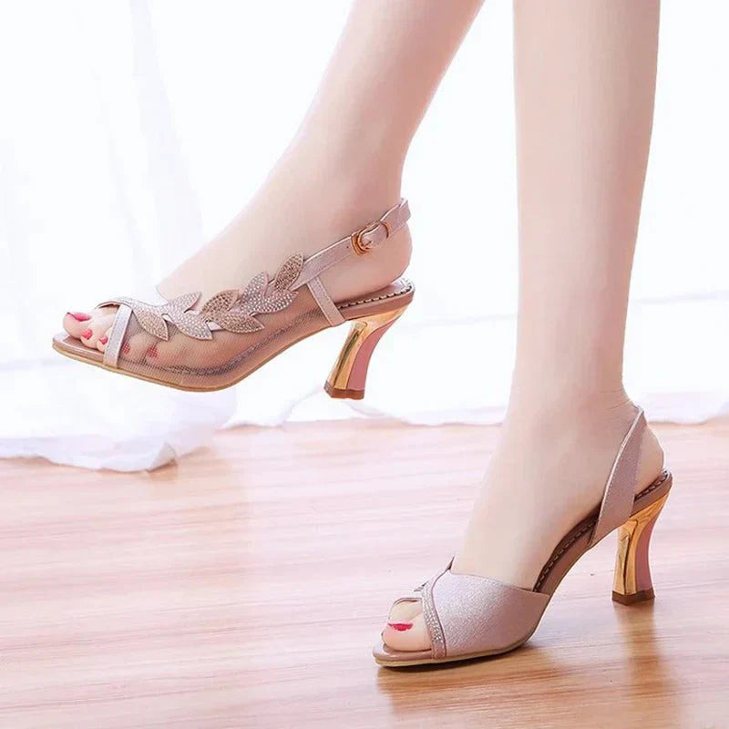Simona® | Elegant Heels Made Of Mesh Fabric
