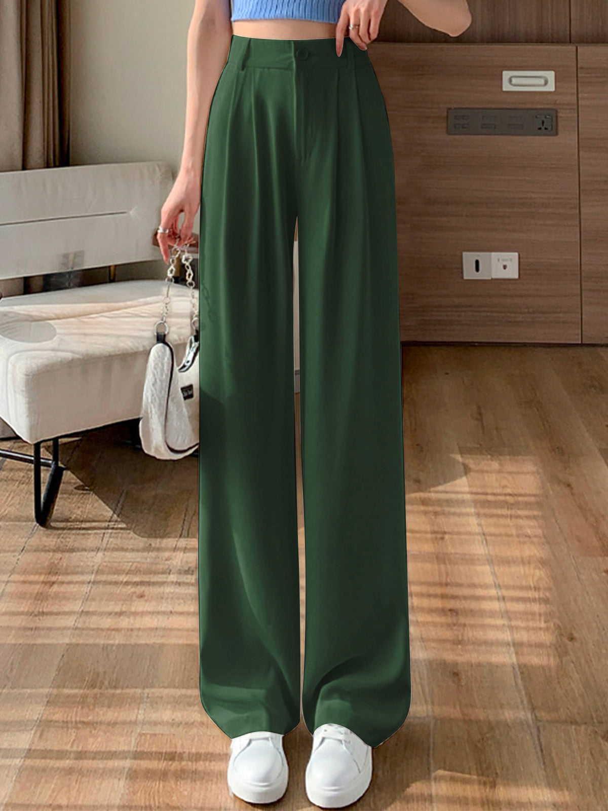 Yessica® | Wide Leg Linen Trousers
