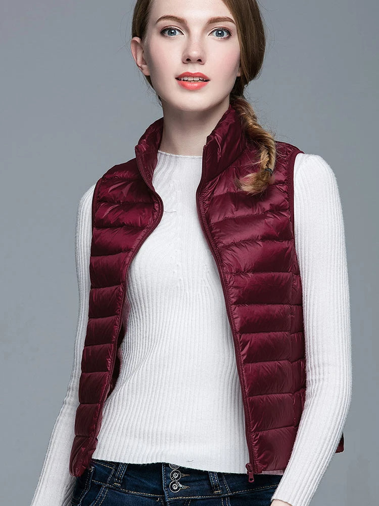 Jimena® | Ultralight, sleeveless, elegant half jacket for women