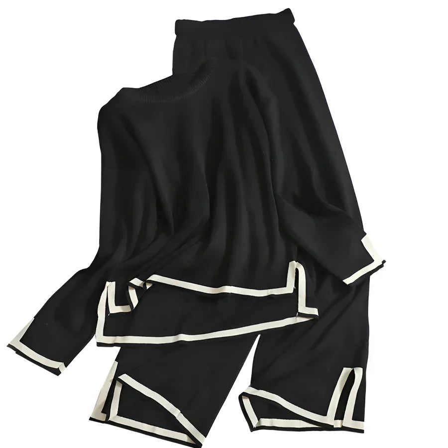 Elisa | Elegant stretch knit set to stay at home