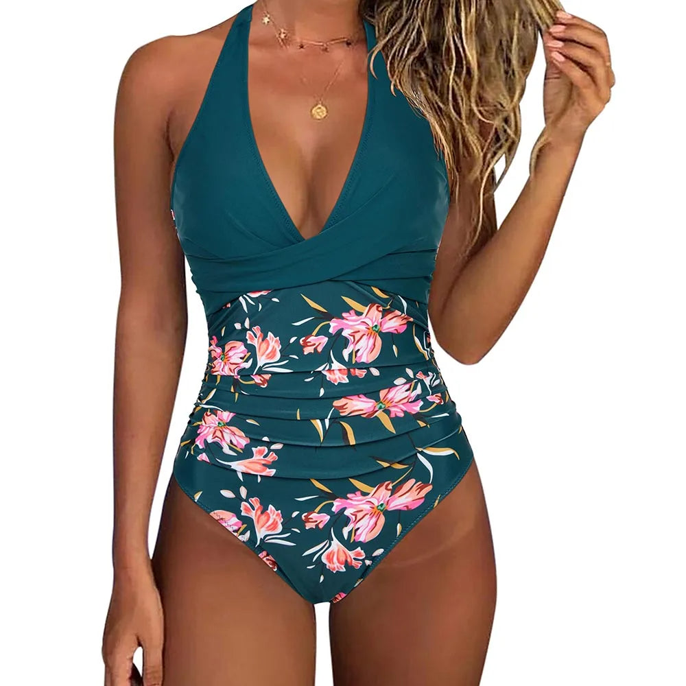 Tricia® | One-Piece V-Neck Swimsuit