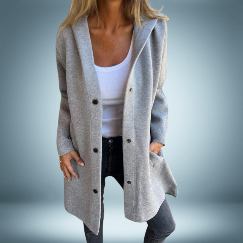 Reina | Elegant trench coat with capuchon