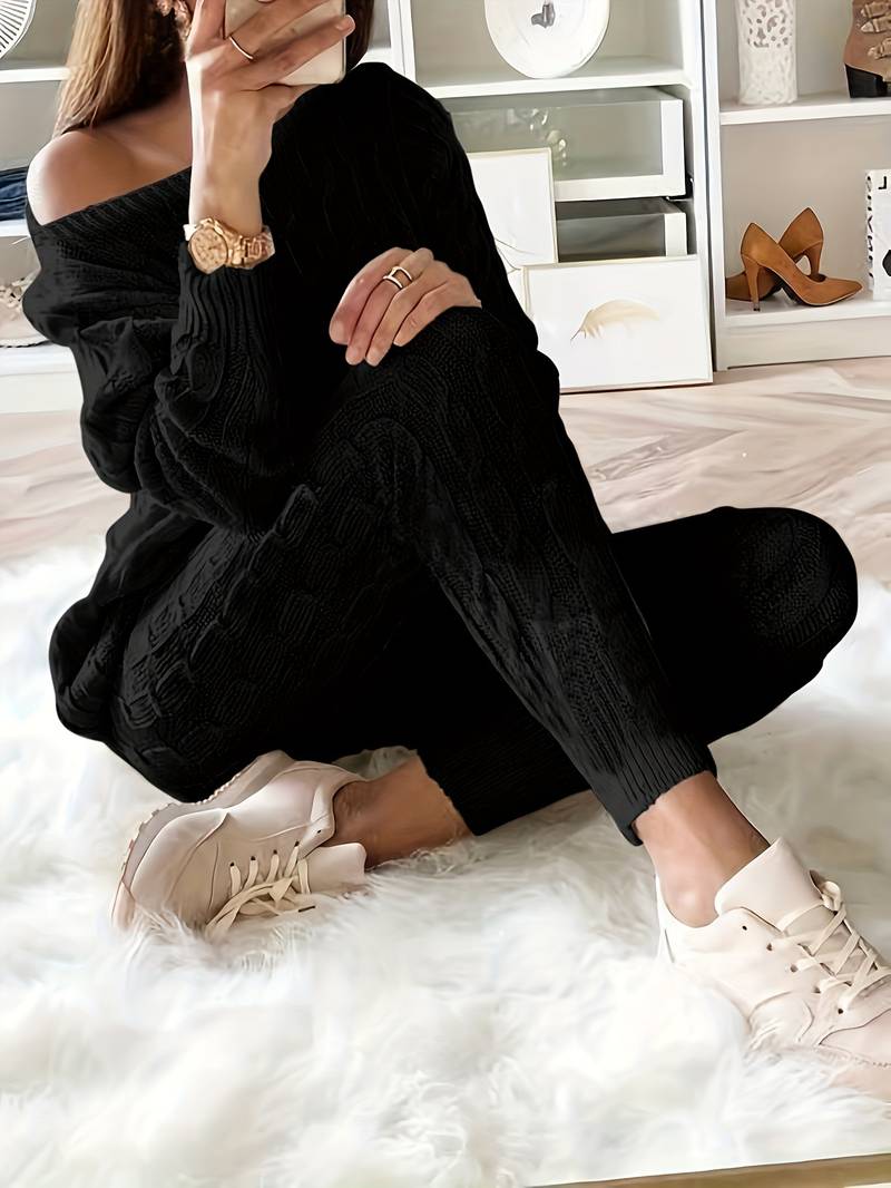 Fabiola | Elegant two-piece sweater set