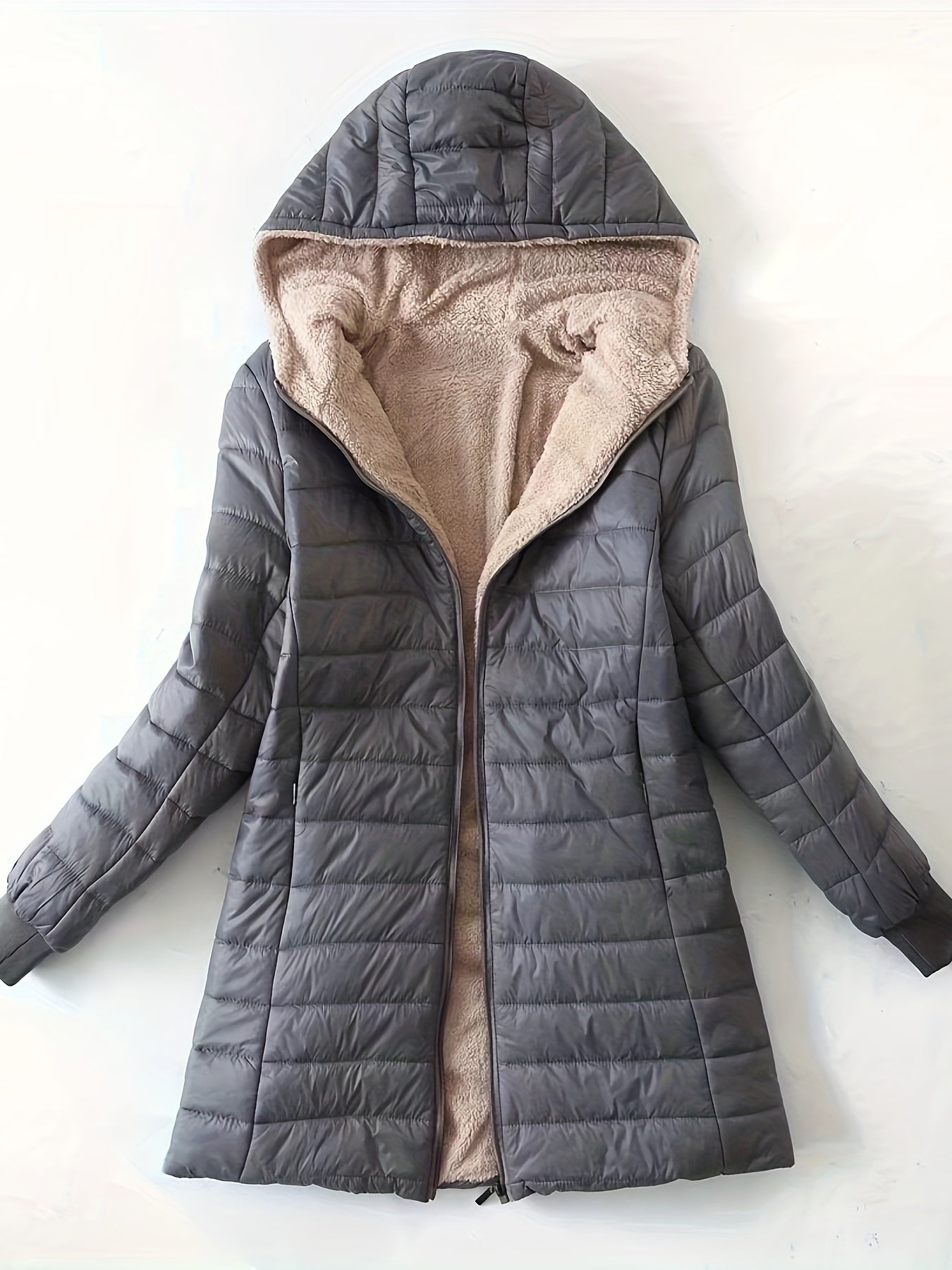 Xenia | Cozy hooded quilted coat with soft lining