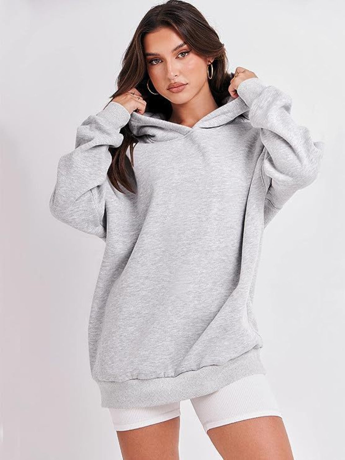 Melanie | Long-sleeved hoodie with dropped shoulders