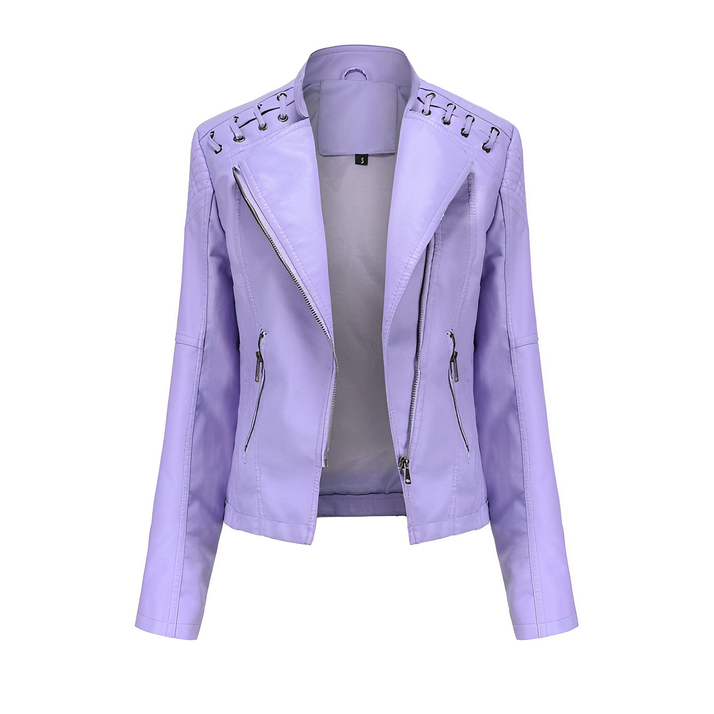Guillermina | PU leather jacket with zipper