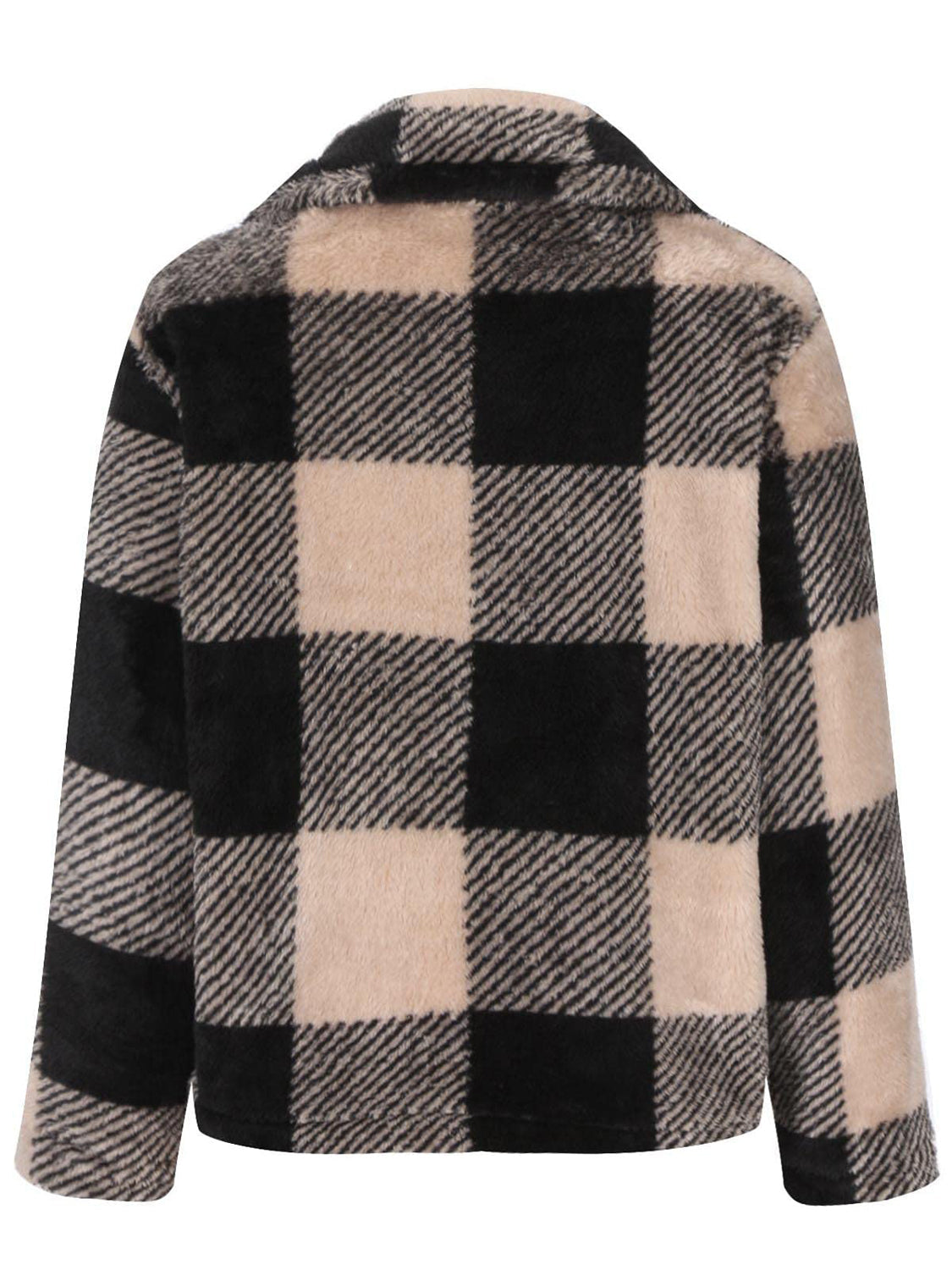 Gertrud | Checked jacket with long sleeves and full size zip