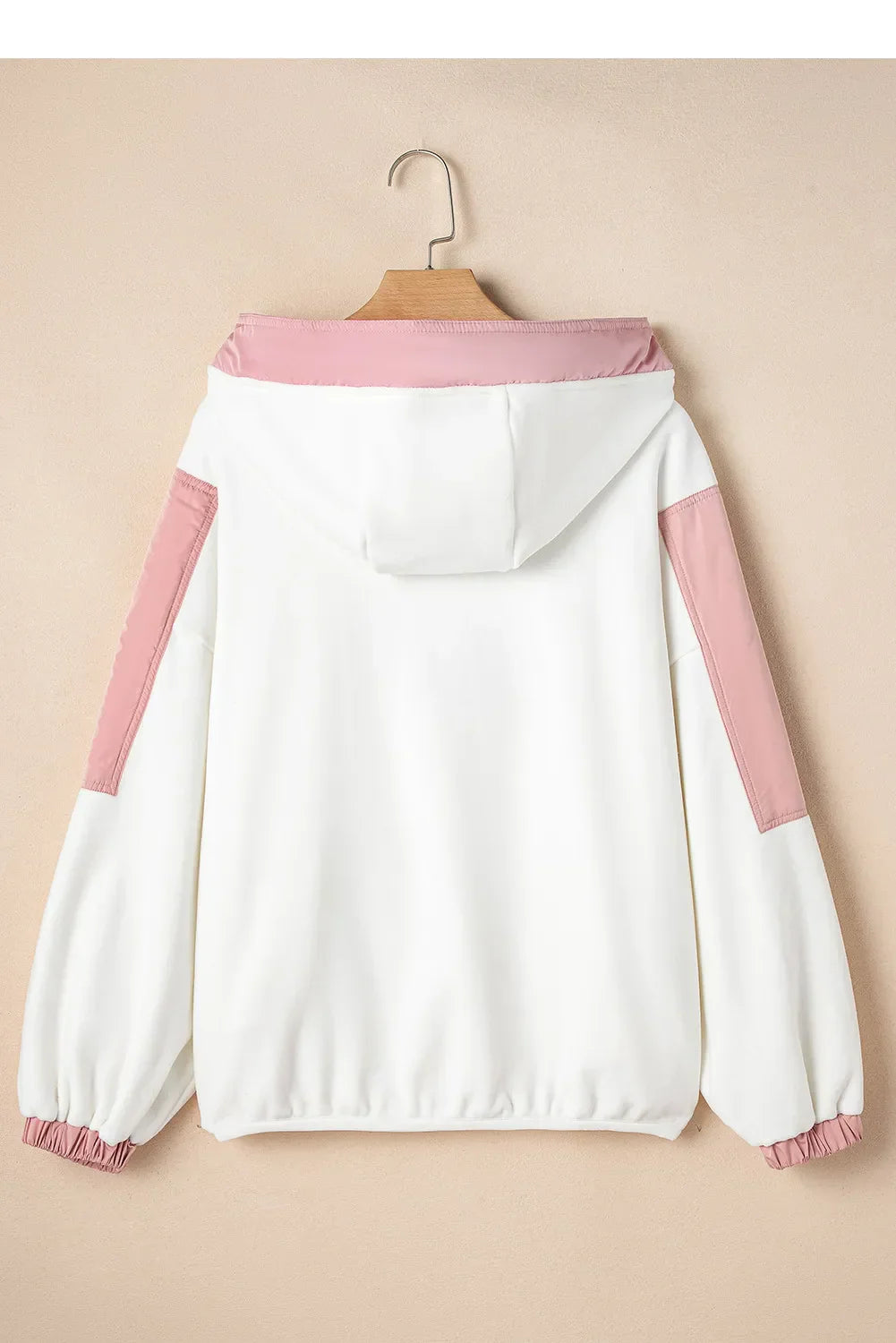 Leire | Color block, long sleeve, half zip hoodie