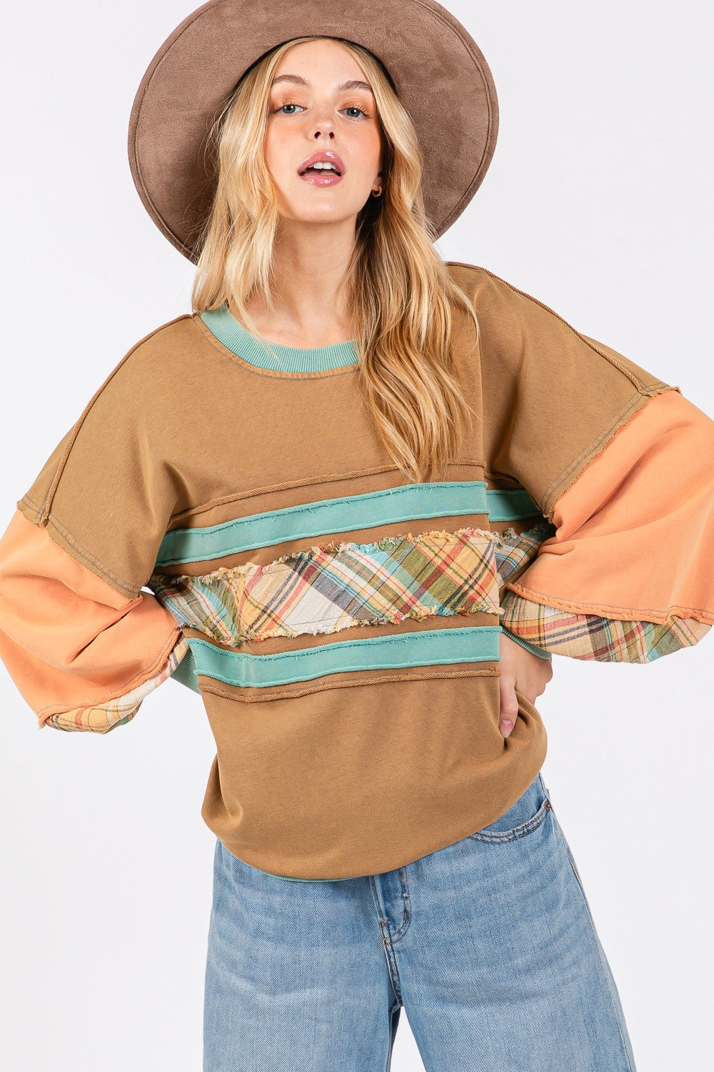 Elsa | Color block sweatshirt