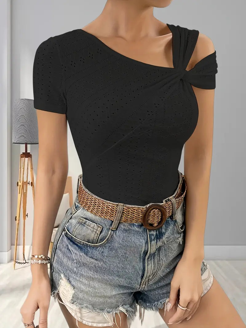 Rachele® | Asymmetrical One-Shoulder Top