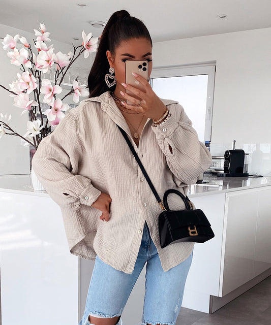 Lucie® | Blouse Beige Short