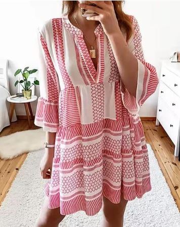 Fiora® | Mid-Length Dress With Bell Sleeves