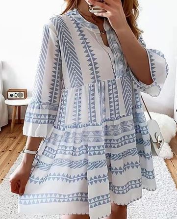 Fiora® | Mid-Length Dress With Bell Sleeves