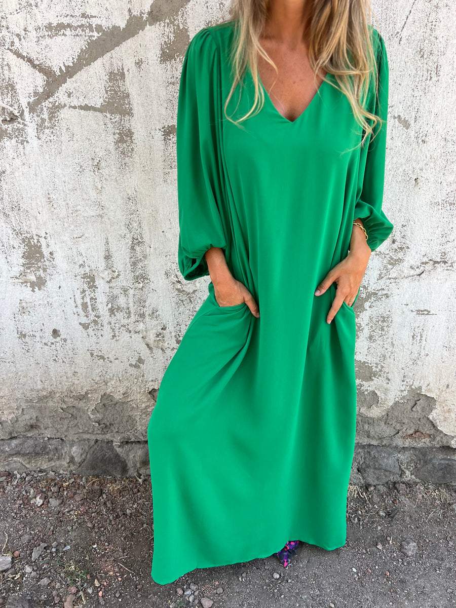 Teresa® | Elegant women's V-neck maxi dress