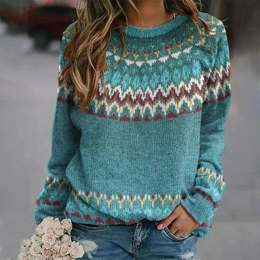 Fabiana® | Pull retro à motif de vagues