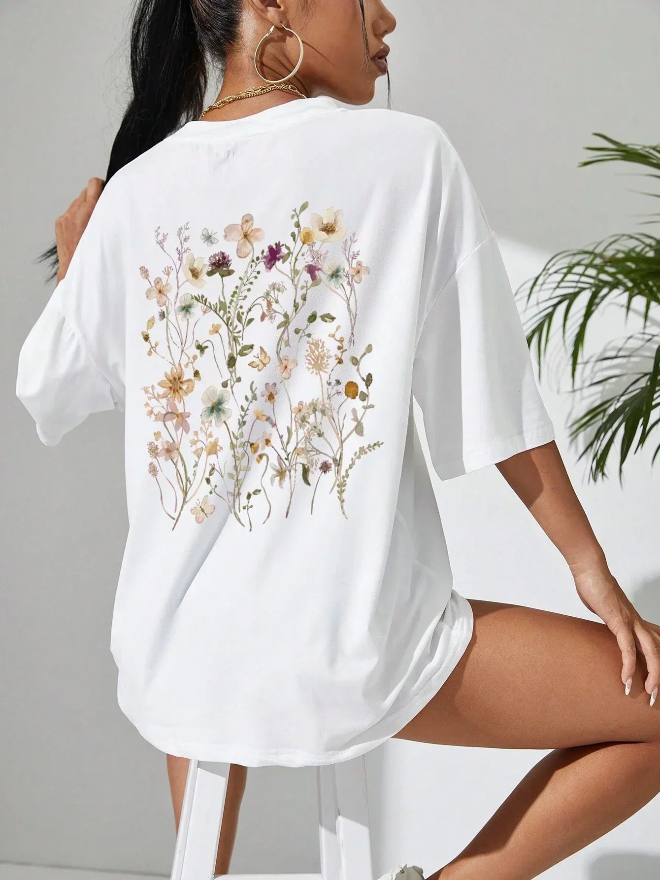 Guadalupe® | Floral women's cotton T-shirt