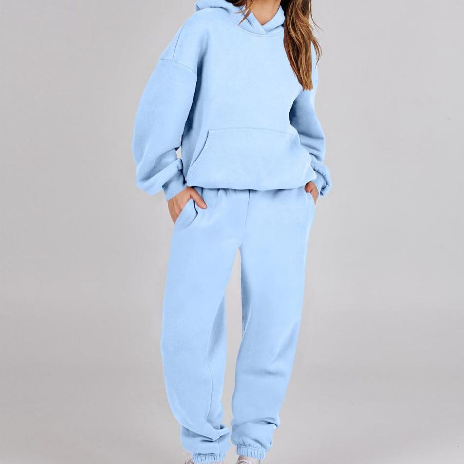 Barbara | Vibrant fall hoodie and sweatpants set for women