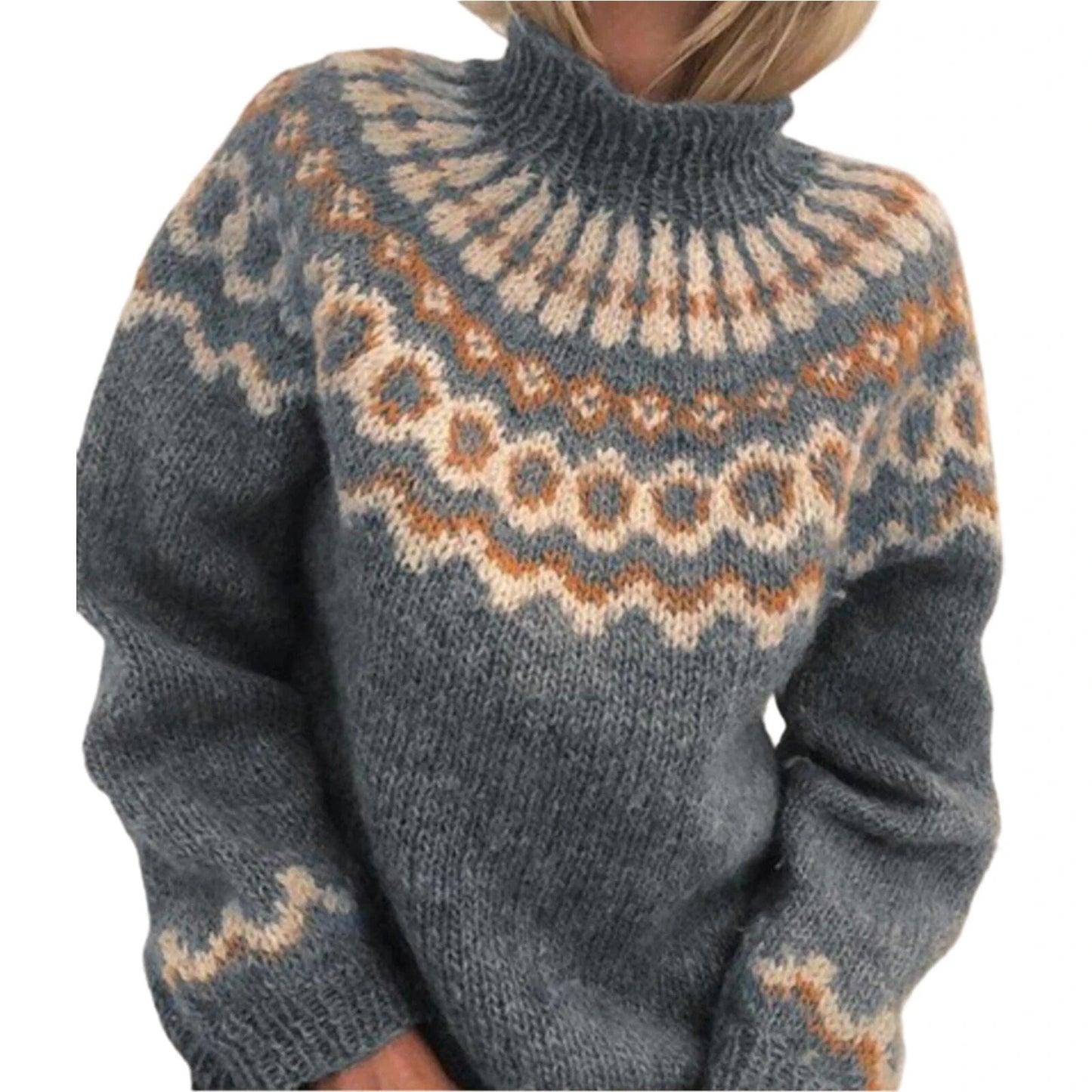 Ellie® | Turtleneck knitted sweater for women