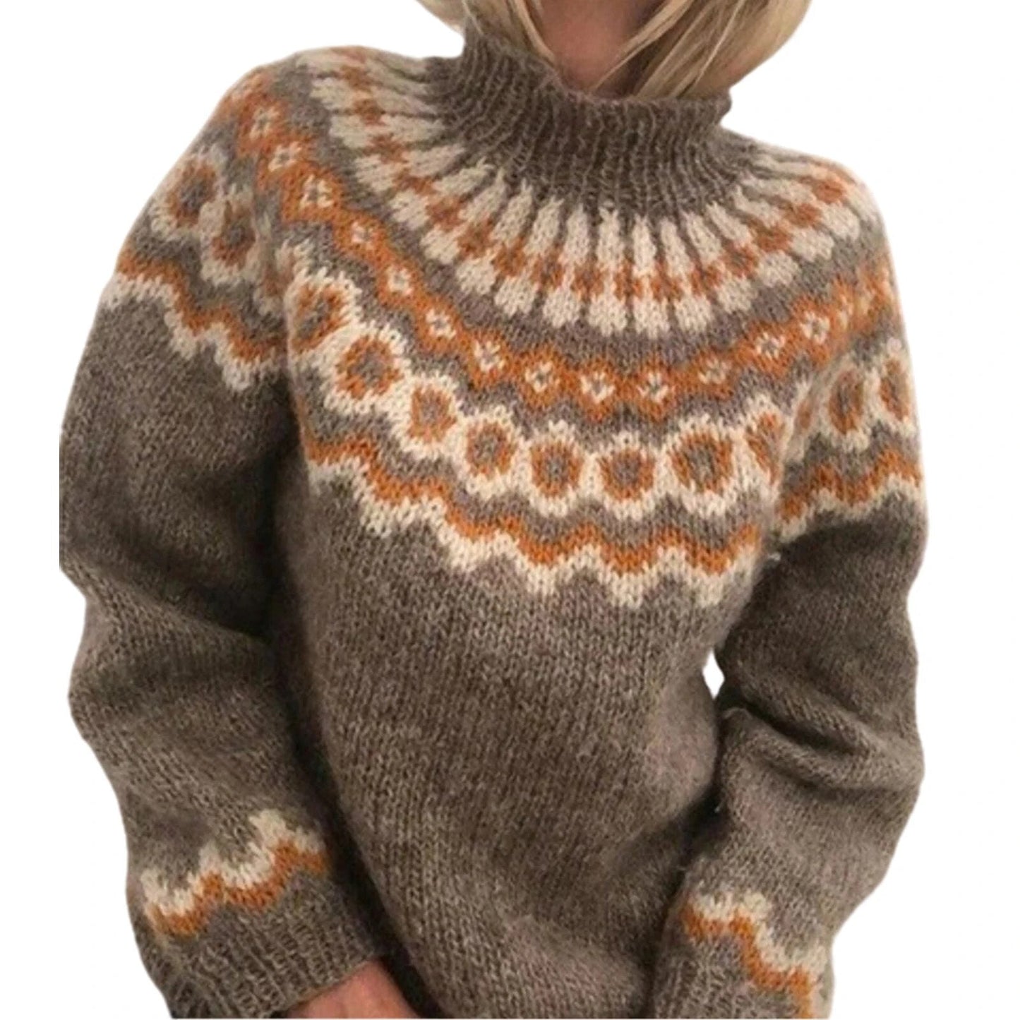 Ellie | Turtleneck knitted sweater for women